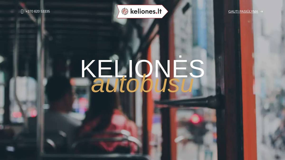 Kelionės autobusu